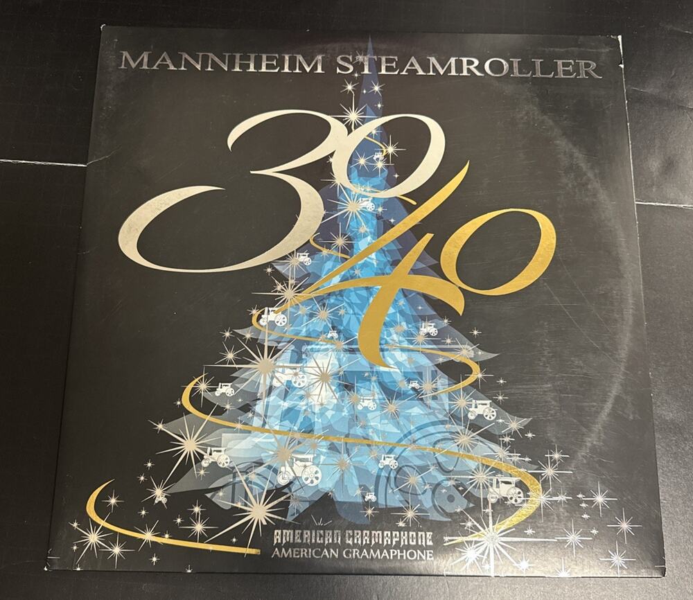 Mannheim Steamroller 3040 Double LP Blue Vinyl Record 2014 Christmas Holiday